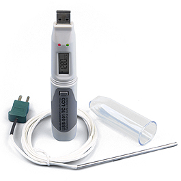 USB-501-TC-LCD LCD溫度記錄器 (可直接由LCD觀看目前量測溫度)(含熱電偶)