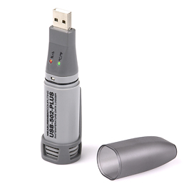 USB-502-PLUS 高精度的溫度/相對溼度記錄器